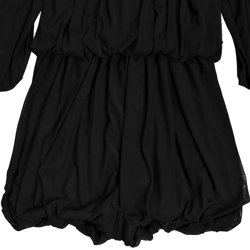 Press Pleated Solid Color Romper BY 7432