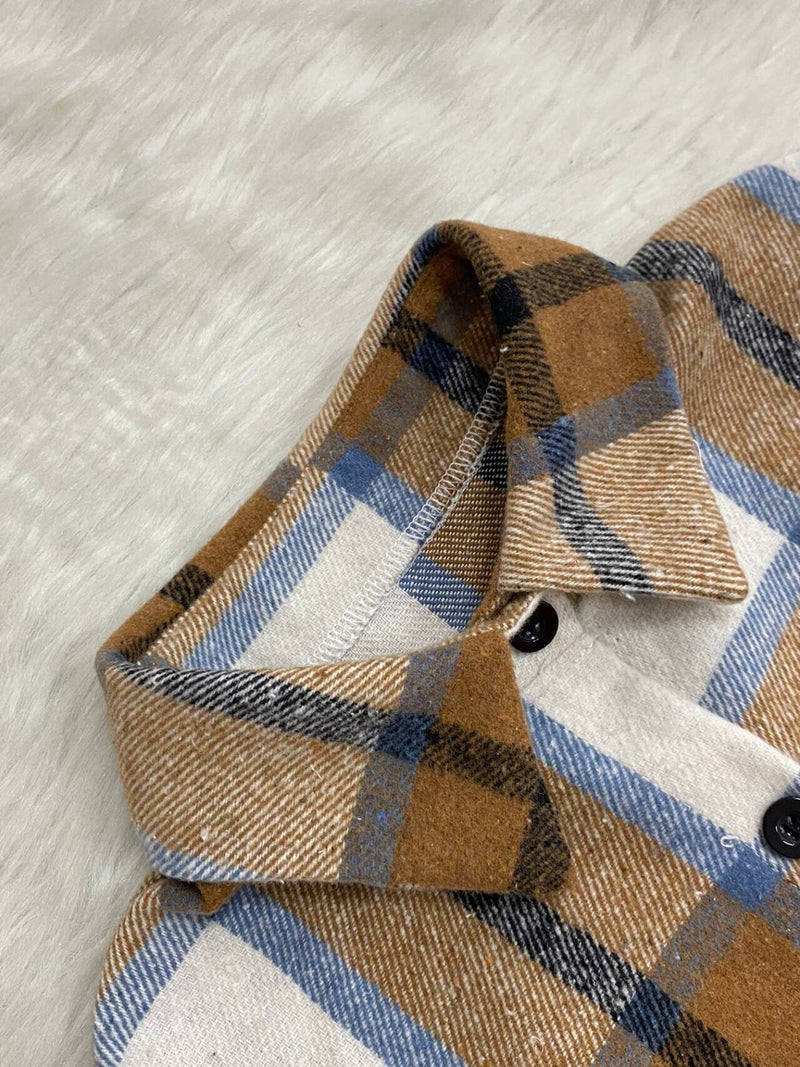 Plaid Cardigan Long Thin Jacket LSD 2265