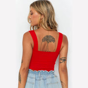 Sexy Solid Color Sleeveless Tank Tops YMYF 0893
