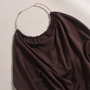 Halterneck Backless Mini Dress GFRT 41857DBG
