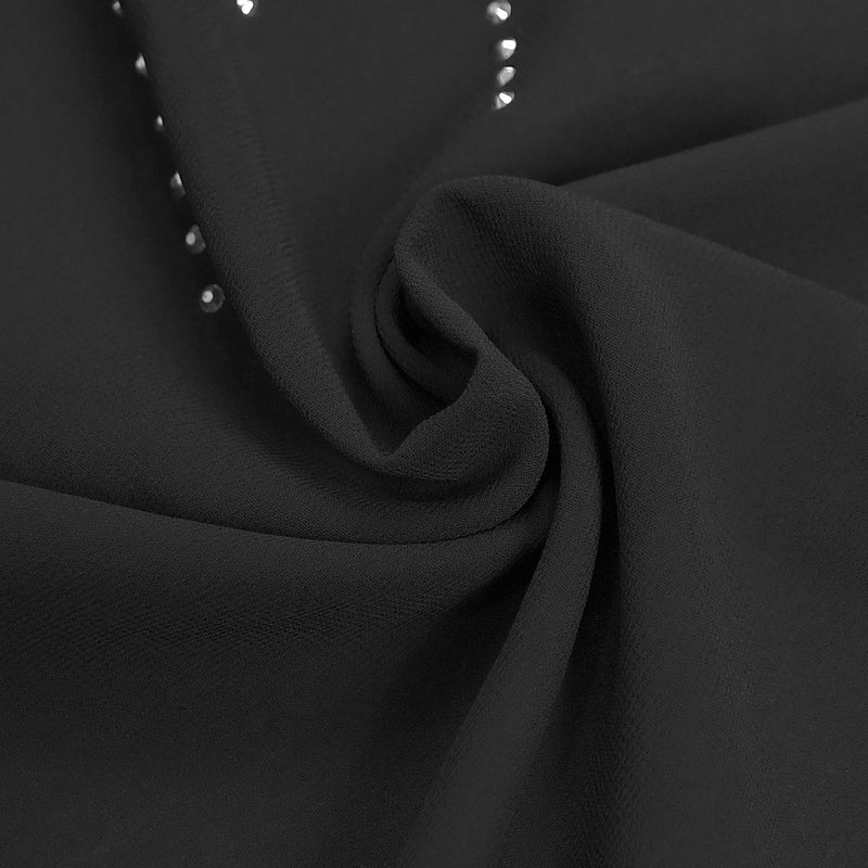 Hot Diamond Chiffon Long Sleeve Maxi Dress BY 7818