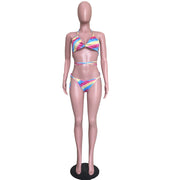 Sexy Printed 3pcs Swimsuit Bikini Set ORY 5097
