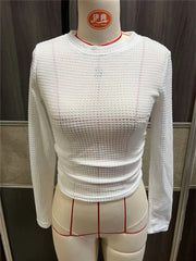 Long Sleeve Plaid T Shirt GZYF 1052