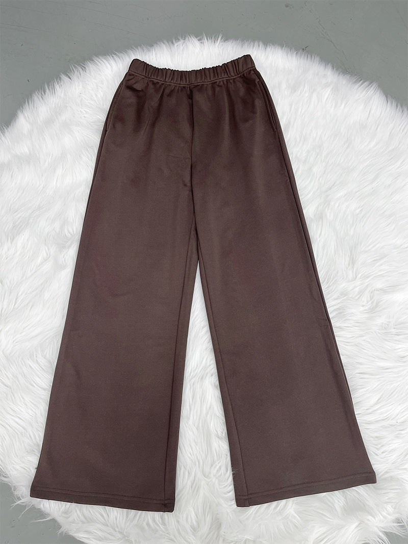 Solid Color Loose Wide Leg Pants SSNF 211516