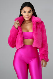 Loose Faux Fur Cardigan Fleece Jacket ZSD 0154