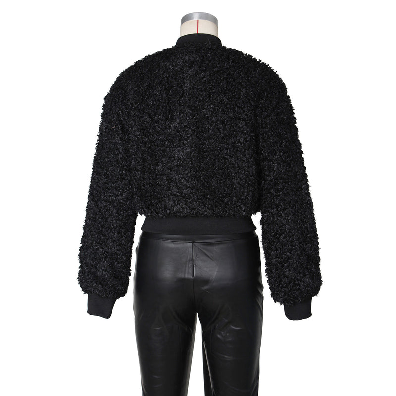 Long Sleeve Zipper Loose Coats ZSD 0773