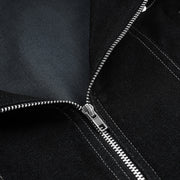 Imitation Denim Zipper Lapel Jacket GPKJ MR50759