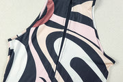 Print Hollow Out Sleeveless Jumpsuit GJYO 006230
