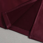 Retro Faux Leather Long Skirt GNZD 060165DBZ