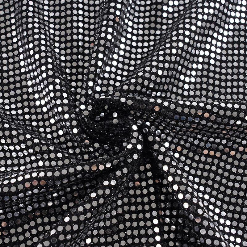 Fashion Sequin V Neck Split Mini Dress GPKJ MR50652