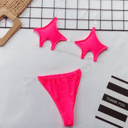 Sexy Mini Bikini Women Pentagram Design Two Piece Set CSYZ W19229