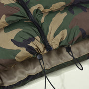 Camouflage Collar Sleeveless Short Cotton Jacket Coat GNZD 9445TD