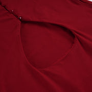 Hollow Out Solid Color Mini Dress GPKJ MR49511