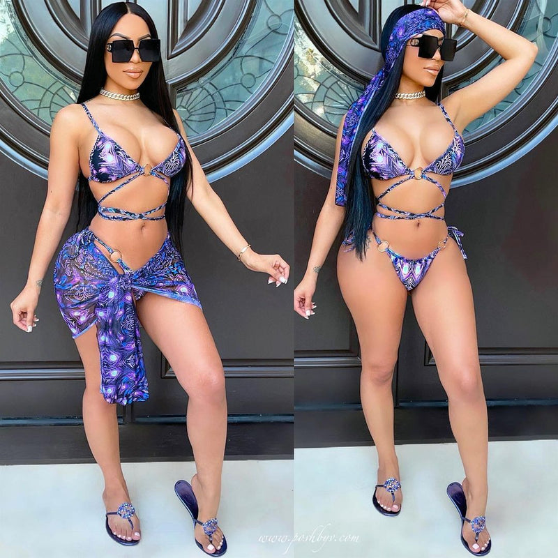 Sexy Print Bikinis Three Piece Set ORY 5184 1