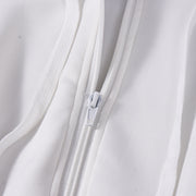 Solid Color Zipper Hooded Sweatshirt Coats GNZD 32694TBY