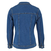 Long Sleeve Lapel Pockets Denim Coat GDAM 218619