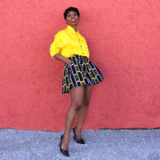 Casual Printed Wide Leg Shorts Without Top GDYF 6925