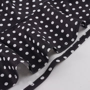 Polka Dot Print Lace Patchwork Sling Maxi Dress GPKJ MR51282