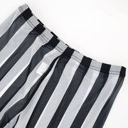 Stripe Print Mesh Casual Pants MXBF J26PT278