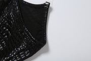 Solid Color Off Shoulder Sling Tank Top XEF K6L13740A