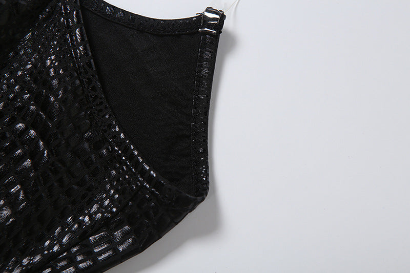 Solid Color Off Shoulder Sling Tank Top XEF K6L13740A