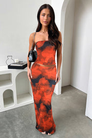 Solid Color Wrap Chest Long Skirt 2 Piece Set MZ 2890