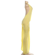 Solid Color O Neck Backless Maxi Dress GZJQ K6D10924A