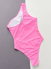 Mesh Splice One Piece Swimsuit CSYZ D99WY