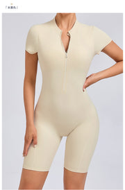 Zipper Short Sleeve Sport Romper GQSA 80150