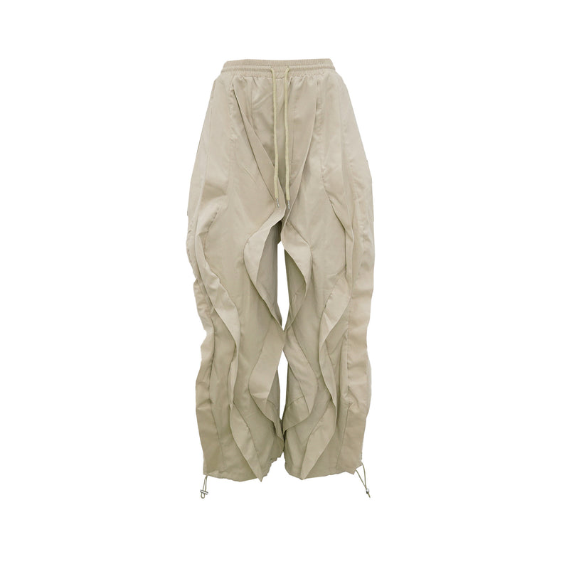 Plus Size Patchwork Solid Color Lantern Pants NY 3685