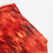 Print Slash Shoulder Ruched Mini Dress GDSF Q26DS032