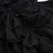 Sleeveless Ruffles Ruched Mini Dress GPKJ MR49728