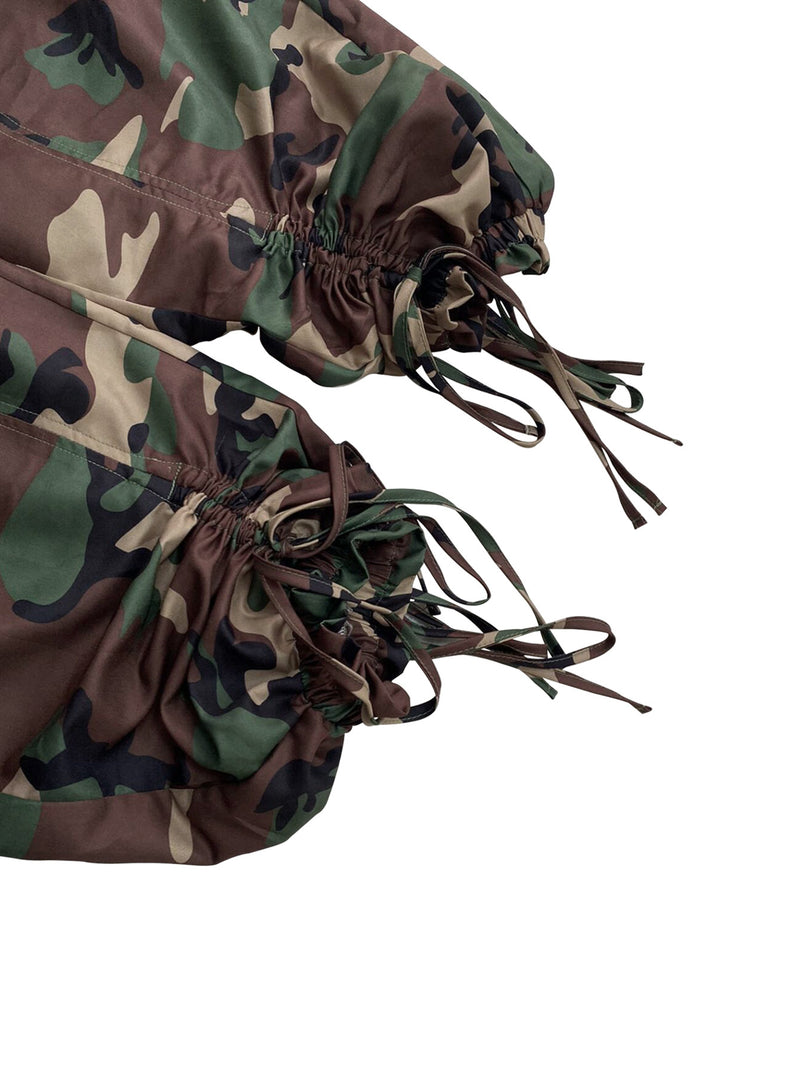 Camouflage Print Lantern Loose Drawstring Pants LSD LD2278