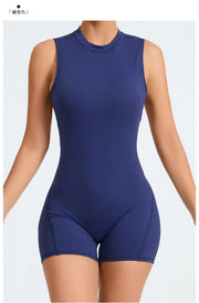 Solid Color Backless Yoga Sport Romper GQSA YL075