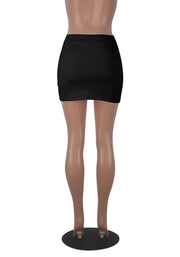 Solid Color Slim Sexy Mini Skirt MZ 2878