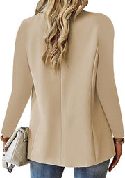 Solid Color Long Sleeve Blazers GSZE ST23138