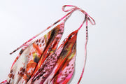 V Neck Print Backless Split Maxi Dress XEF K6D11504A