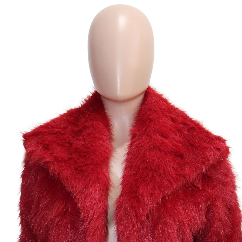Faux Fur Collar Long Sleeve Short Jacket SH 391330