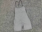 Solid Coloar Backless Yoga Sport Romper GQSA 43014
