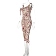Single Shoulder Print Seventh Jumpsuit LJSF P6121156X