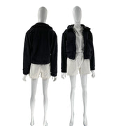 Solid Color Lambswool Zipper Jacket SSNF 2021857