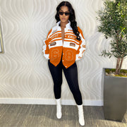 Removable Multi Wear Printed Padded Jacket OD 8655