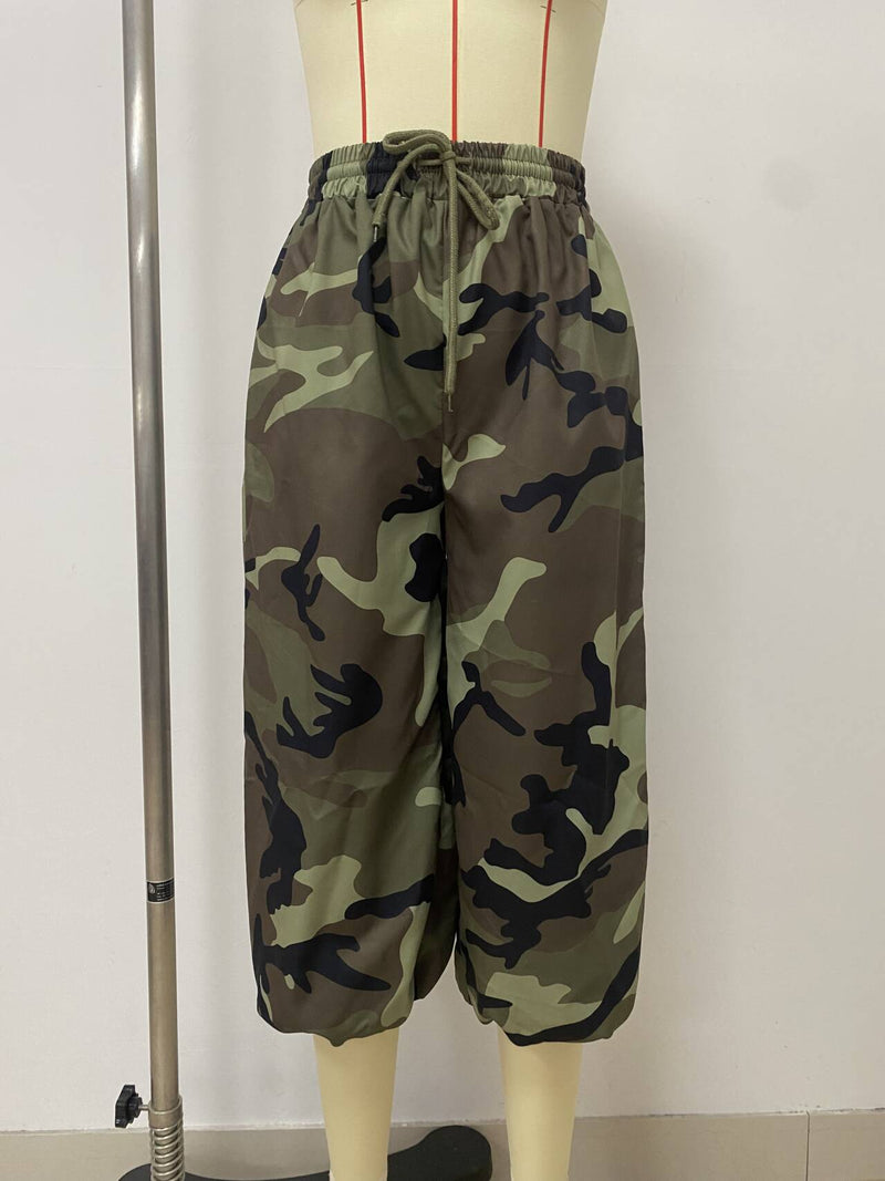 Camouflage Lantern Wide Leg Pants LSD 2899