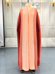 Gradient Color Loose Batwing Sleeve Robe Coats GZRF KH 0076