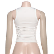 Love Printed U Neck Tank Top DLSF K24B65329