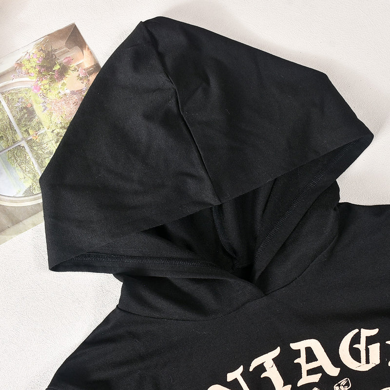 Long Sleeve Print Hooded Sweatshirt GNZD 9688TD
