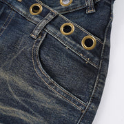 Fashion Irregular Denim Shorts GPKJ MR47808