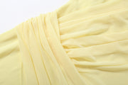 Solid Color Long Sleeve Ruched Maxi Dress DLSF K6D15241A