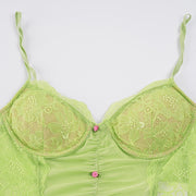See Through Lace Patchwork Sling Tank Tops GPKJ MR47143