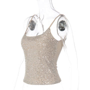 Sexy Sequin Sling Tank Tops LJSF T6121112X